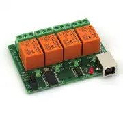 Denkovi USB 4 Channel Relay Board v2, MICROCHIP CDC
