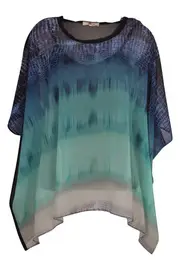 Printed Poncho--JAG-JS32633
