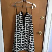 ladies halter dress EVERLEIGH - from Nordstrom Rack, b&w Size Medium, A145