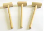 WOODEN MALLET HAMMER (Set of 4) / 6 Inch Length Size / for Breakable Heart