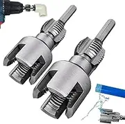 2Pcs Pipe Thread Cutting Tool, Integrated Internal & External Pipe Threading Tool, for 1/2" (Dn15) 3/4" (Dn20) Tool for Plumbing Repairs (1/2in)