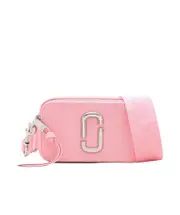 Marc Jacobs The Snapshot Logo Plaque Crossbody Bag One size Bubble gum pink