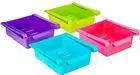 8 Pcs Fridge Space Saver Organizer Slide Storage Rack Shelf Drawer
