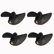 4PCS M4 2 Blades Propeller with Copper Core Nylon Semi-impregnated Positive/Reverse, for RC Boat Models Parts RC Boat Propellers (Color : D42xP29.5mm Reverse)