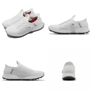 【SKECHERS】高爾夫球鞋 Go Golf Elite 5-Slip-Ins 男鞋 白 防水鞋面 瞬穿科技 高球(214066-WHT)