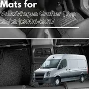 for VolksWagen Crafter (Typ 2E/2F)2006-2017, Premium Car Floor Mats
