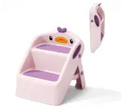 Pink Folding Bathroom Sink Stool,two Step Stool For Kids Toilet