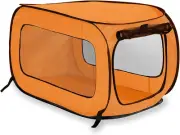Portable, Collapsible, Pop up Kennel Travel Cat and Dog Crate, 32.5" L X 19.5" W