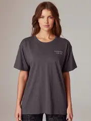 Running Bare Slub Cotton Tee. Women's Activewear Singlet