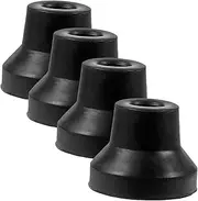 BCOATH 4pcs Crutch Tips Heavy Duty Rubber Cane Tips Replacement Non-slip Cane Feet for Crutches Trekking Poles