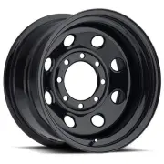 15x8 Vision HD 85H Soft 8 Gloss Black Wheel 5x5 (-19mm) CAPS SEPARATE (for: Honda)