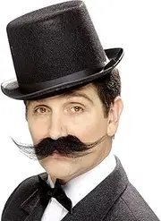 Smiffys Investigator Tash - Black/Bushy