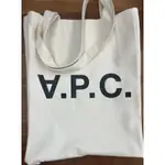 A.P.C LOGO PRINTED TOTE BAG 帆布托特包