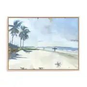 Artey | Playa Garza - Framed Canvas - Natural Frame - 60 x 80cm