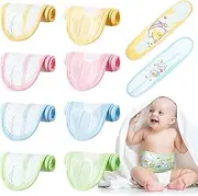 SATINIOR 8 Pcs Baby Belly Band Cartoon Pattern Cotton Baby Infant Newborn Umbilical Cord Belly Band for 0-12 Months 2 Styles