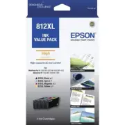 New Epson 812XL DURABrite Ultra Ink Cartridge Value Pack NEW STOCK!