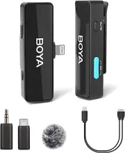 BOYA BOYALINK A1 Wireless Lavalier Microphone for iPhone/Android/Camera Vlogging