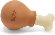 Barkbox Scented Food Themed Dog Toys & Chews, Tough Rubber & Nylon Super Chewer Treat Dispensing Puzzle Toys, Balls, & Teething Toys for Small, Medium, & Large Dogs & Puppies, Turkey Day Drumstick