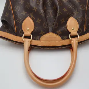 LOUIS VUITTON LV 路易威登 #450 原花抓皺肩背包 Tivoli PM M40143 二手