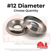#12 18-8 Stainless Steel Countersunk Finishing Washers (Pick Quantity)