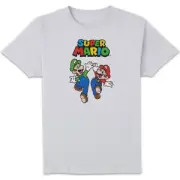 Nintendo Super Mario And Luigi Unisex T-Shirt - White
