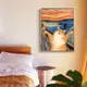 Angel 北歐裝飾畫 惡搞 名畫 蒙克 吶喊 橘貓 ins 居家裝飾 客廳掛畫 房間佈置 裝飾品 壁貼壁畫 無框畫 畫