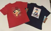 Paul Frank Julius Monkey USA July 4th Red Blue T-Shirt LOT Baby Boys Girls 24M