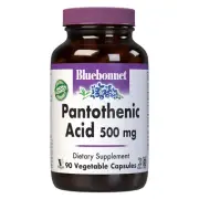 Bluebonnet Pantothenic Acid 500 Mg 90 Vegetable Caps, Cellular Energy Production