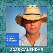 Kenny Chesney 2025 Country Music Stars Calendar, 12-Month Singer Wall Calendar