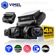 WIFI Triple Channel Dash Camera 128GB Four Channel ULTRA HD 4K 360 Wide View