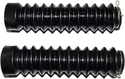 Black Dust Shock Boot Rubber Material Motorcycle Fork Cover Gaiters Gators Boots