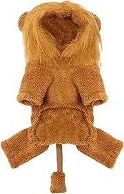Lion Hoodie for Cat, Dog Lion Mane Apparel, Lovely Soft Warm Lion Wig Pet Clothes Outfit for Small Medium to Large Sized Dogs