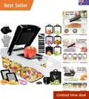Vegetable Chopper Multifunction Onion Chopper Dicer, Spiralizer for Veggie Cu...