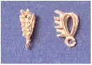14kt Yellow Gold Graduated Accented Pre-Notched Dangle Bail