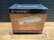 TRENDNET TK-409K 4-Port USB KVM Switch Kit with Audio New