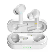 W20 TWS Bluetooth 5.0 Earphone Wireless Headphone Stereo Min Headset Sport in Ear Earbuds with Microphone Charger Box - White