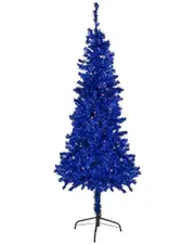 Northlight 6ft Pre-Lit Blue Artificial Tinsel Christmas Tree