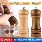 Refillable Oak Wooden Salt Pepper Grinding Mill Spice Herb Manual Grinder Miller