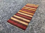 Turkish Kilim,Kilim Runner, Handmade Kilim,Wool Kilim, Turkish Rug 3,0 x 8,1 ft