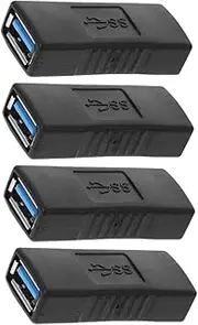 POPETPOP 4 Pcs USB Female to Female Converter Kit Durable and Portable for Efficient Data Transfer Charging Versatile Connectivity for and Everyday Use