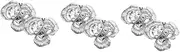 [Minkissy] 3 Pairs Wedding Bridal Rhinestone Shoe Clips Sparkly Decorative Shoe Charms for High Heels Versatile Accessories for Special Events Easy to Install Lightweight and Durable