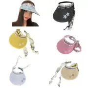 Girls Sun Visors Casual Summer Hat Sun Hat for Camping Hiking Sun Visors