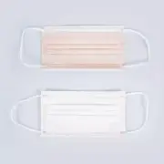 [Red]50 Pcs Disposable Face Mask Non Medical Surgical 3-Ply Earloop Mouth Cover