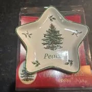 Christmas Tree Spode Peace Star Tray
