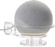 2 in 1 Clear Acrylic Wall Shelf Holder with Cable Management for Echo Dot 4 3 Ge