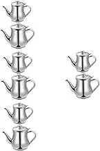 4sets Stainless Steel Oil Pot Cooking Oil Filter Soy Sauce Dispenser Oil Filtration Frying Pot Oil Strainer Pot Oil Funnel Pump Two Oil Can Cooking Oil Dispenser Oil Storage 2pcs*4