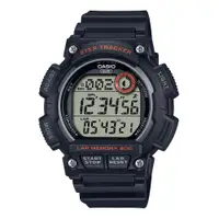 在飛比找PChome24h購物優惠-【CASIO 】經典大錶面計步運動電子錶-黑(WS-2100