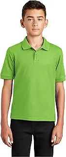 [Port Authority] Youth Silk Touch Polo. Y500 Lime L