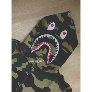 A Bathing APE BAPE 鯊魚 迷彩 連帽外套 可分期