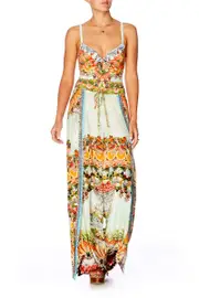 SPLIT PANT WITH DRAWSTRING WAIST SLICE OF PARADISE